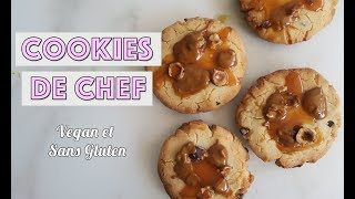 RECETTE DE CHEF  COOKIES Version Vegan amp Sans Gluten I Pastryandtravel [upl. by Annoyek770]