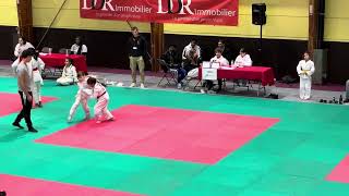 Lilou tournoi judo Sartrouville fight 2 [upl. by Odnuges]