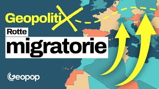 La spiegazione delle rotte migratorie dall’Africa all’Italia attraverso una mappa e i dati ufficiali [upl. by Nylidnam]