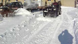 Souffleuse à neige pour VTT RAFALE de ESF voir EFABFcom [upl. by Corine]