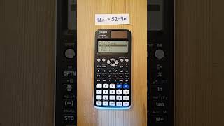 Generate a Sequence From the nth term Using Casio FX991EX Classwiz Scientific Calculator  A2 maths [upl. by Naharba]