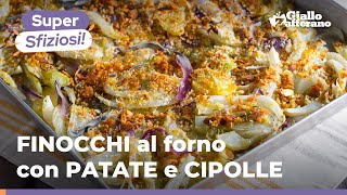 FINOCCHI al FORNO con PATATE e CIPOLLE – un contorno fuori dal comune Da provare subito 🥔🧅🌿 [upl. by Nomyad]