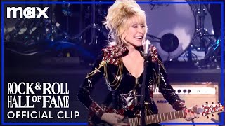 Dolly Parton Performs quotRockinquot  Rock and Roll Hall of Fame 2022  Max [upl. by Floridia710]