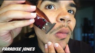 HOW TO TRIM YOUR OWN MUSTACHE AND GOATEE  AT HOME [upl. by Ronen]