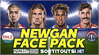 Check out this FANTASTIC UltraRealistic NEWGAN Face Pack for Football Manager 2024 [upl. by Juley]