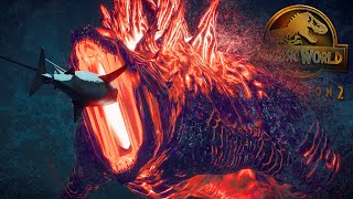 BURNING GODZILLA IN EVOLUTION 2  Jurassic World Evolution 2 バーニングゴジラ 2019 MOD [upl. by Syramad]