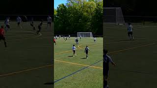 Hits it first time 👏 shorts soccer youthsoccer [upl. by Ycrep]