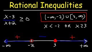 Rational Inequalities [upl. by Jerrilee82]