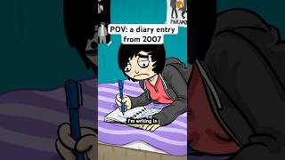 Revealing pages of my diary thru animations 🫶 2000s emo y2k comedy animation lgbt shorts [upl. by Atekahs]