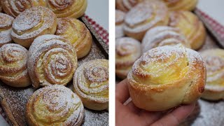 Unglaublich leckere Puddingschnecken selber backen  ganz einfach gemacht [upl. by Zondra]