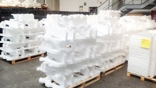 Polyethylene foam recycling [upl. by Htelimay88]