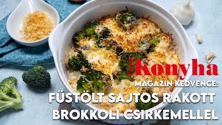 Füstölt sajtos rakott brokkoli csirkemellel  Mindmegettehu [upl. by Harrow]