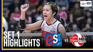 EST vs Cignal  SET 1 GAME HIGHLIGHTS  2024 PVL INVITATIONAL CONFERENCE  September 8 2024 [upl. by Aihsetel]