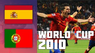 Spain 1  0 Portugal  Extended highlights  World Cup 2010 [upl. by Ragan670]