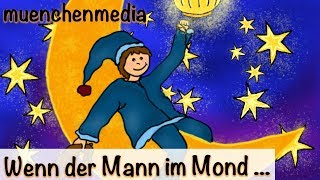 🌛 Wenn der Mann im Mond das Licht ausknipst  Kinderlieder  entspannende Schlafmusik für Babys [upl. by Egiap771]