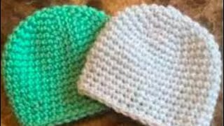 How to crochet a preemie hat  crochet baby hat pattern [upl. by Yelyak]