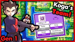 Can I Beat Pokemon Red with ONLY Kogas Team amp Moves 🔴 Pokemon Challenges ► NO ITEMS IN BATTLE [upl. by Rex409]