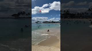 Waikiki beach Hawaii oahuhawaii waikiki waikikibeach travelreels hawaii honolulu oahulife [upl. by Virg274]