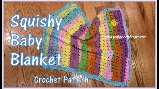 Squishy Baby Blanket Crochet Pattern babycrochet crochet crochetvid [upl. by Kirsch246]