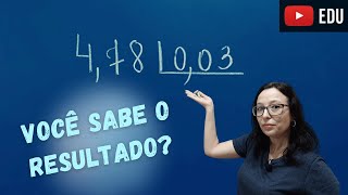 NÚMEROS DECIMAIS  Divisão com Números Decimais  Professora Angela Matemática [upl. by Htebzil333]