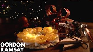 Vanilla Shortbread With Crème Fraîche amp Clementines  Gordon Ramsay [upl. by La]