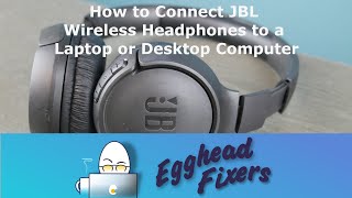 How to Connect JBL Wireless Headphones to a Laptop or Desktop Computer [upl. by Eikkin778]