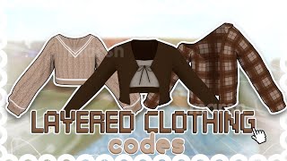 aesthetic layered clothing codes for bloxburg vintagey2k [upl. by Orlina]