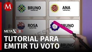 ¿Cómo debe marcarse la boleta electoral [upl. by Langham]