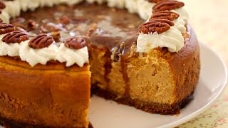 Pumpkin Cheesecake with Pecan Praline Sauce  Gemmas Bigger Bolder Baking Ep 37 [upl. by Chow725]