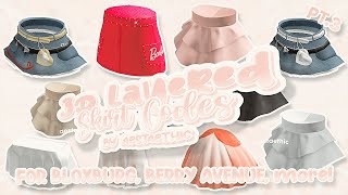 Berry Avenue cute 3D LAYERED SKIRT CODES amp Bloxburg PT3 roblox aesthetic [upl. by Alyahs805]