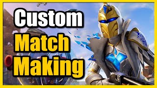 How to Create Custom Game Lobby in Fortnite Custom Matchmaking Key [upl. by Anaela]