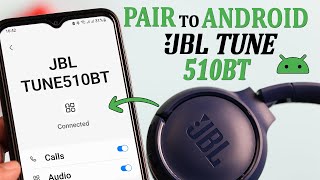 How To  Pairing JBL Tune 510BT Headphones To Android Phone [upl. by Kere]