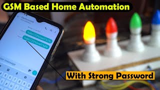 GSM based Home Automation using Arduino Sim900A GSM module with sms security [upl. by Maxantia]