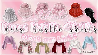 Bustle Skirt Prom Dress Codes and Links  Roblox Bloxburg Berry Avenue Brookhaven [upl. by Idnac824]