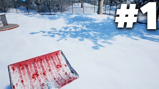 Snow Plowing Simulator Gameplay Walkthrough Part 1  THIS IS SATISFYING [upl. by Hahsi]