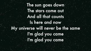 The Wanted  Im Glad you came Lyrics [upl. by Eylrahc465]