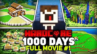 I Survived 1000 Days of Hardcore Minecraft FULL MOVIE 1 [upl. by Laeno]