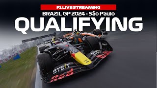 LIVE F1 Data Brazil GP 2024 Interlagos São Paulo Qualifying  Formula 1 Commentary [upl. by Noyrb]