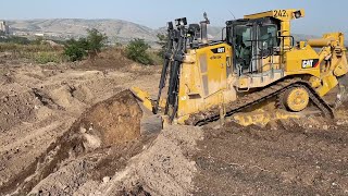 Caterpillar D9T Bulldozer Working On Huge Mining Area [upl. by Jamal]