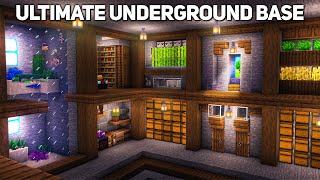 Minecraft Ultimate Underground Base Tutorial how to build [upl. by Ciryl]