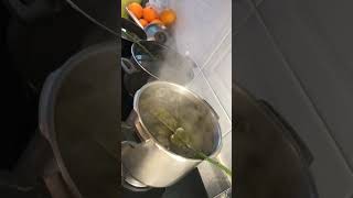 Boiling pomelo leaves for CNY shortsvideo asmr satisfying [upl. by Ned]