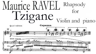 Tzigane by Ravel  Piano Accompaniment [upl. by Bartholomew]