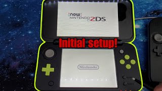 New Nintendo 2DS XL Initial console setup 4K [upl. by Nevyar]