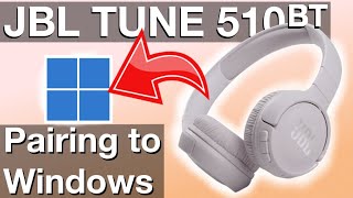 Pairing JBL TUNE510BT to WINDOWS laptop How to instructions [upl. by Aninad]