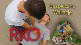 Bezpieczne wakacje  Pierwsza pomoc  RKO  Resuscytacja [upl. by Jacquenette]