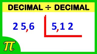 Decimal entre Decimal  división de números decimales transformándolos a numero natural entero [upl. by Akerboom]