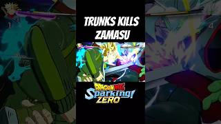 TRUNKS KILLS ZAMASU sparkingzero dragonball anime [upl. by Schram]