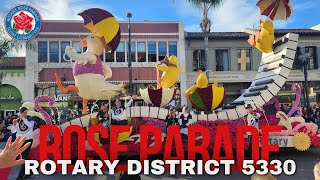 Rose Parade 2024  Rotary Rose Parade Committee  District 5330 [upl. by Farrel]