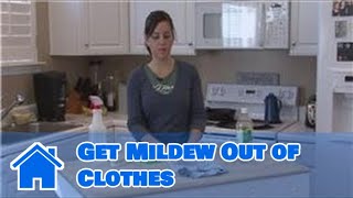 Housecleaning Tips  How to Get Mildew Out of Clothes [upl. by Atekin428]