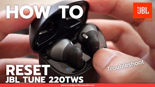 HOW TO RESET JBL TUNE 220TWS True wireless earbuds By Soundproofbros [upl. by Hwu]